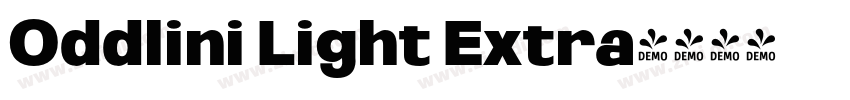 Oddlini Light Extra字体转换
